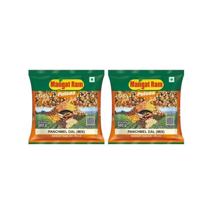 Mangat Ram Pulses Panchmel Mix Dal - Pack of 2 (Mishra Bele)