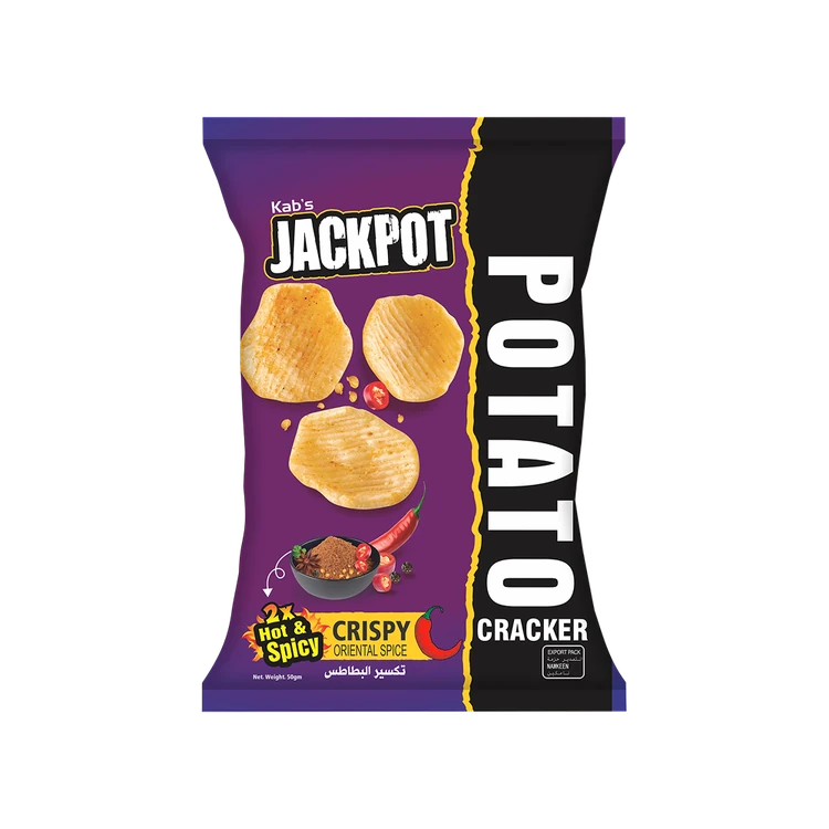 Kab's Jackpot Crispy Potato Crackers (Hot & Spicy)