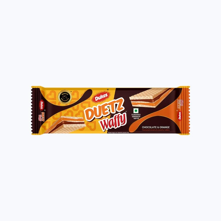 Dukes Chocolate & Orange Flavored Wafer Bar Creamy & Crunchy