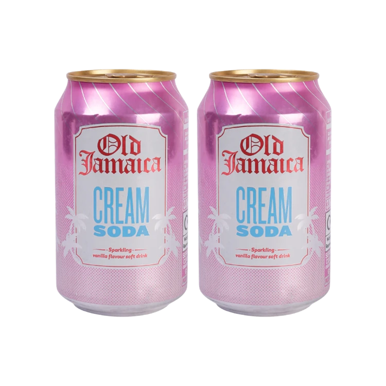 Old Jamaica Cream Soda - Vanilla Flavored Soft Drink - Pack of 2