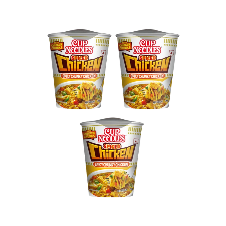 Nissin Spiced Chicken Cup Noodles - Pack of 3