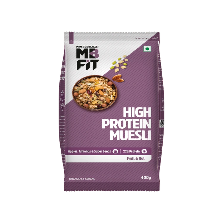 MuscleBlaze High Protein Fruits & Nut Muesli