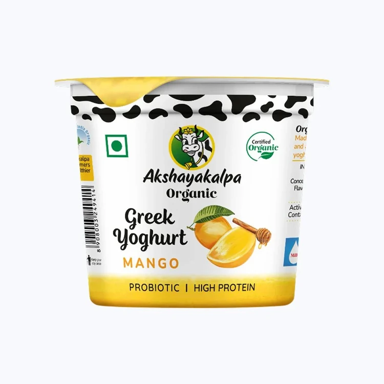 Akshayakalpa Organic Greek Mango Yogurt