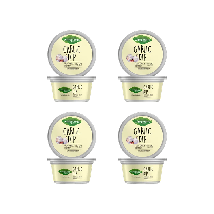 Wingreens Farms Garlic Dip - Pack of 4