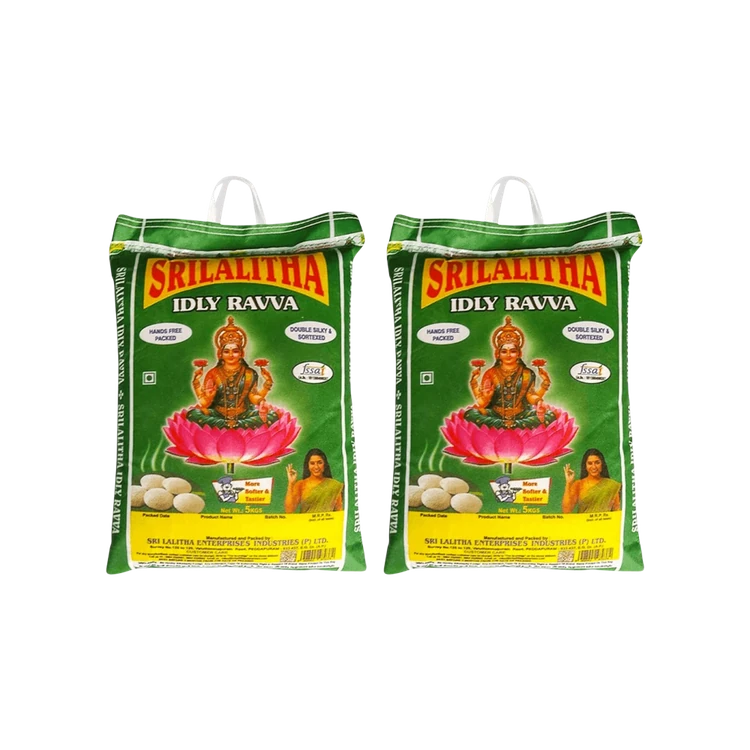 Sri Lalitha Idli Rava - Small Cut - Pack of 2 (Rave)