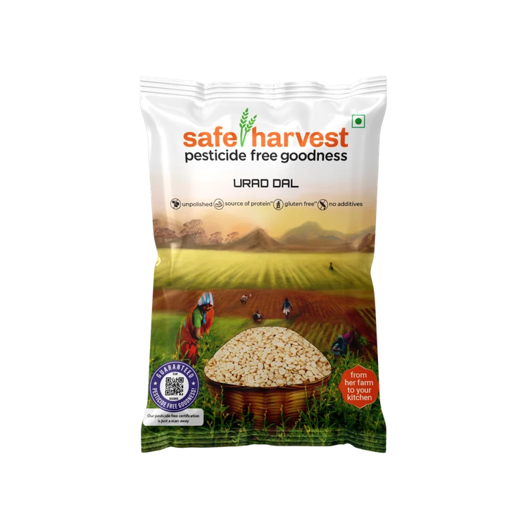 Safe Harvest Pesticide-Free Urad Dal (Dhuli)
