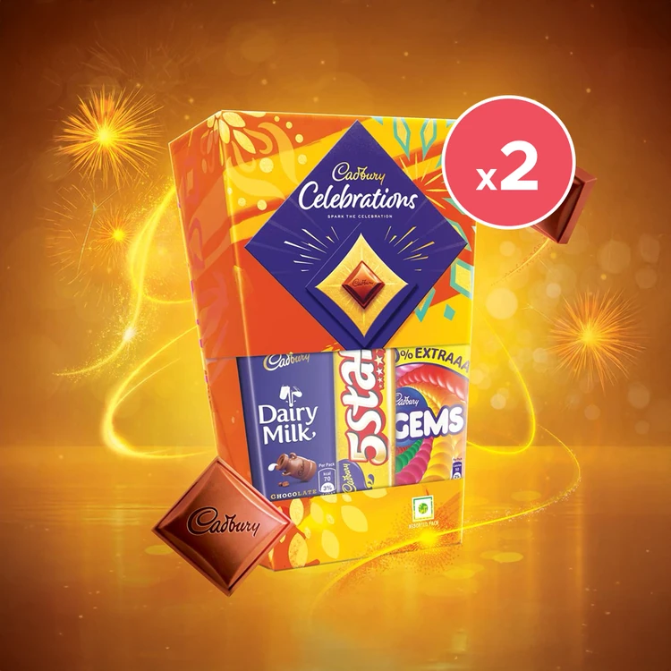 Cadbury Celebrations Assorted Diwali Chocolate Gift Pack - Pack of 2