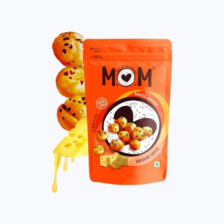 Cheddar Cheese Roasted Makhana by MOM - Meal Of The Moment