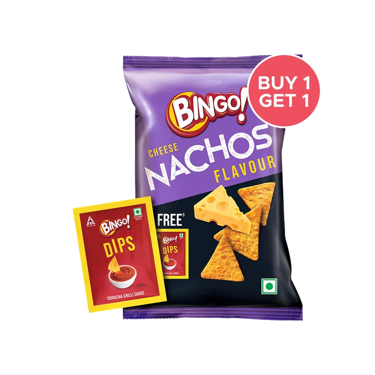 Bingo Cheese Nachos with Free Dip - Buy 1 Get 1 Free