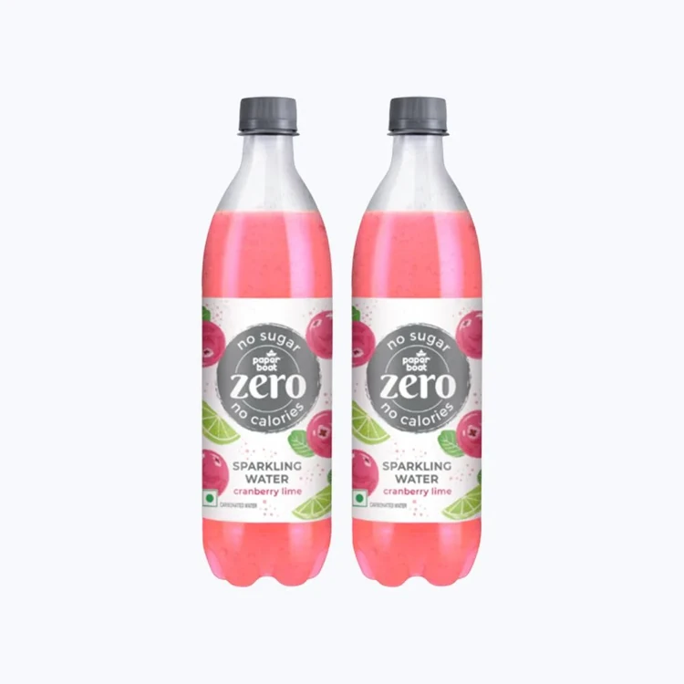 paper boat Zero Cranberry Lime Sparkling Water - Pack of 2