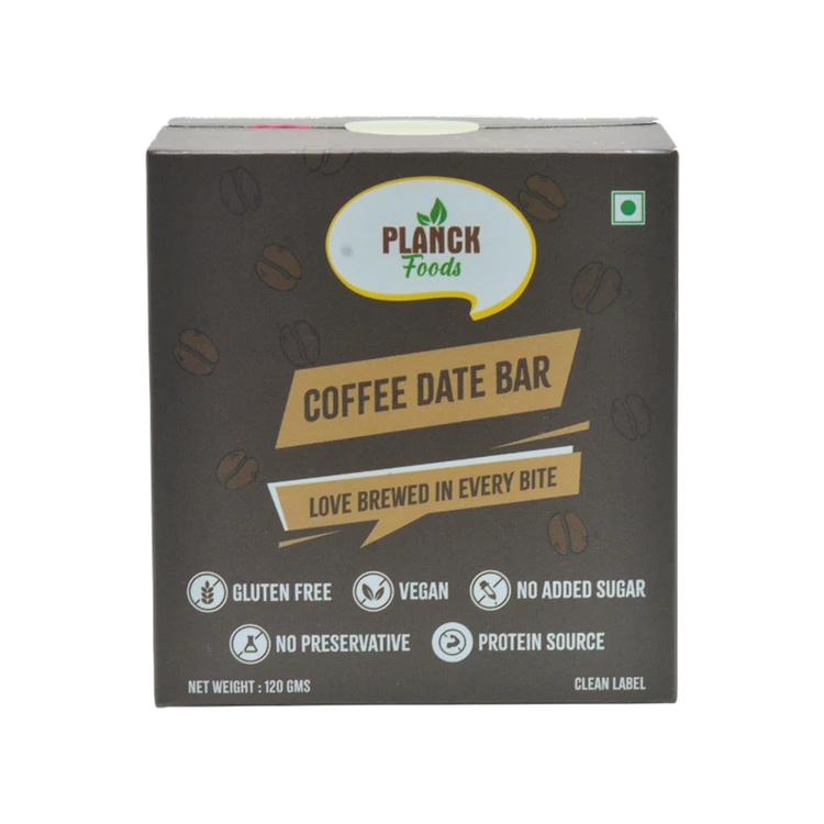 Planck Foods Coffee Date Energy Bar