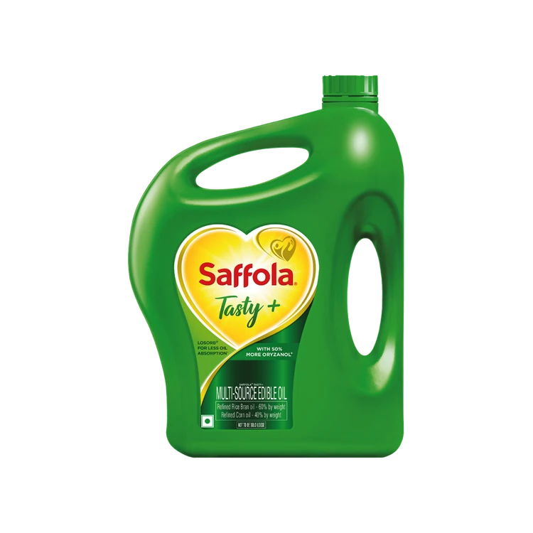 Saffola Tasty + Refined Rice bran & Corn Blended Cooking Oil (Aduge Enne)