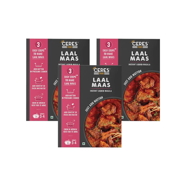 Ceres Foods Laal Maas Instant Liquid Mutton Masala - Pack of 3