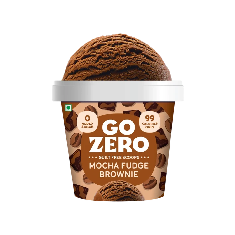 Go Zero Mocha Fudge Brownie Low Calorie Guilt-Free Ice Cream Cup
