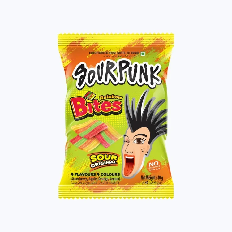 Sour Punk Rainbow Sour Candy Bites