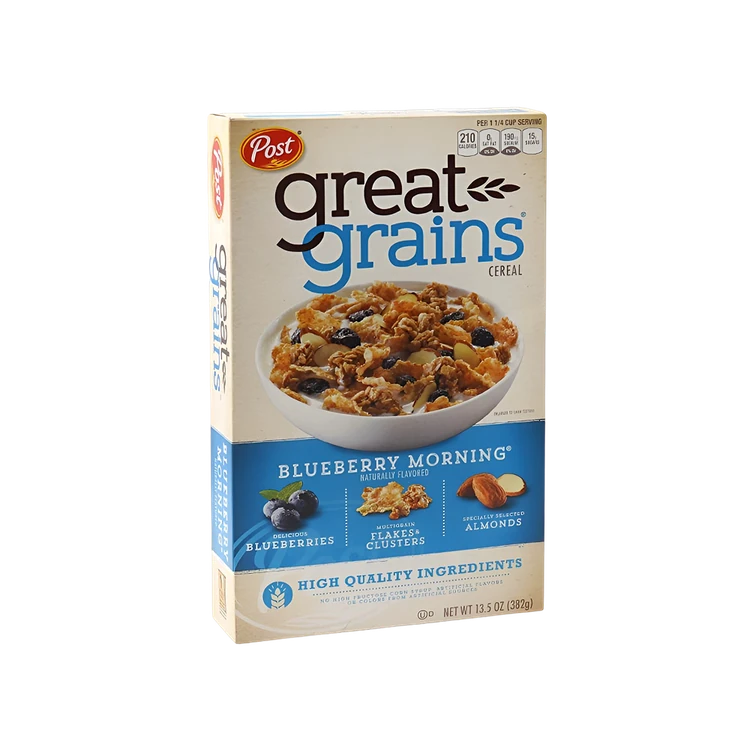 Post Great Grains Blueberry Morning Cereal