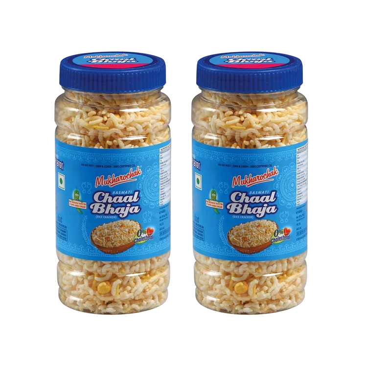 Mukharochak Chaal Bhaja Mixture Namkeen - Pack of 2