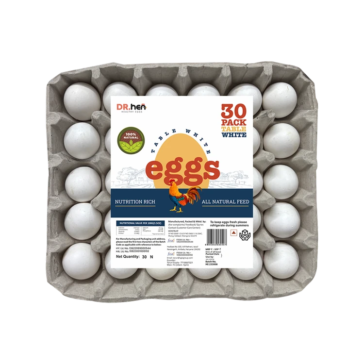 Table White White Eggs
