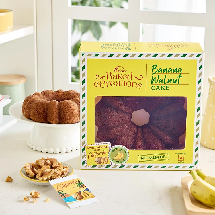 Sunfeast Baked Creations Banana Walnut Cake