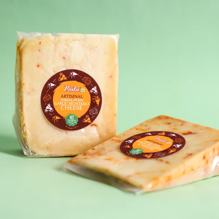 Voila Artisinal Himalayan Garlic Montasio Cheese