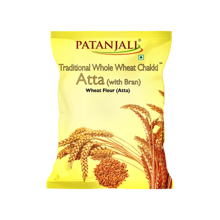 Patanjali Whole Wheat Chakki Atta (with Bran) 5 kg (Godihittu)