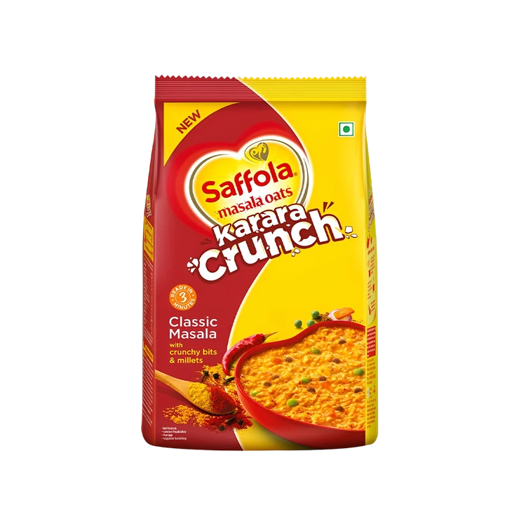 Saffola Karara Crunch Classic Masala Flavoured Oats