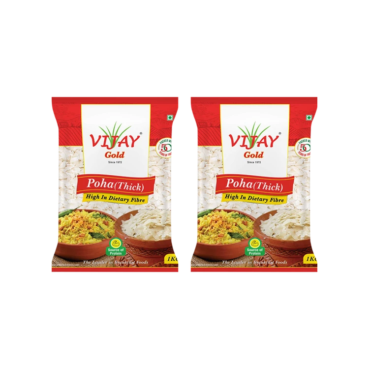 Vijay Thick Poha - Pack of 2 (Gatti Avalakki)