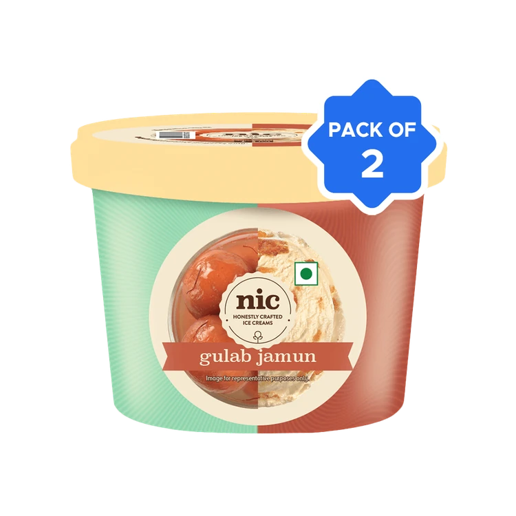 NIC Gulab Jamun Ice Cream Cup - Pack of 2