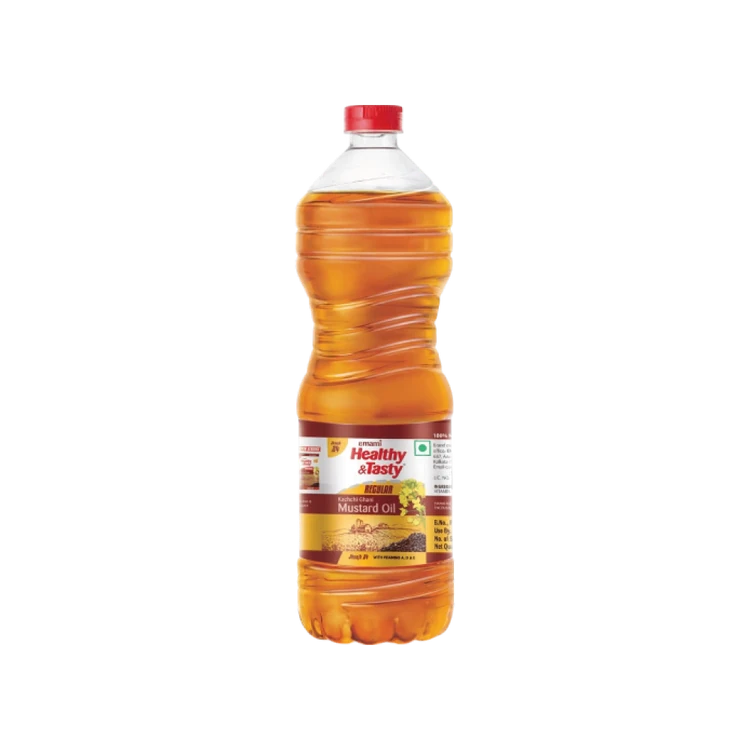 Emami Healthy & Tasty Kachi Ghani Mustard Oil (Sasive Enne)