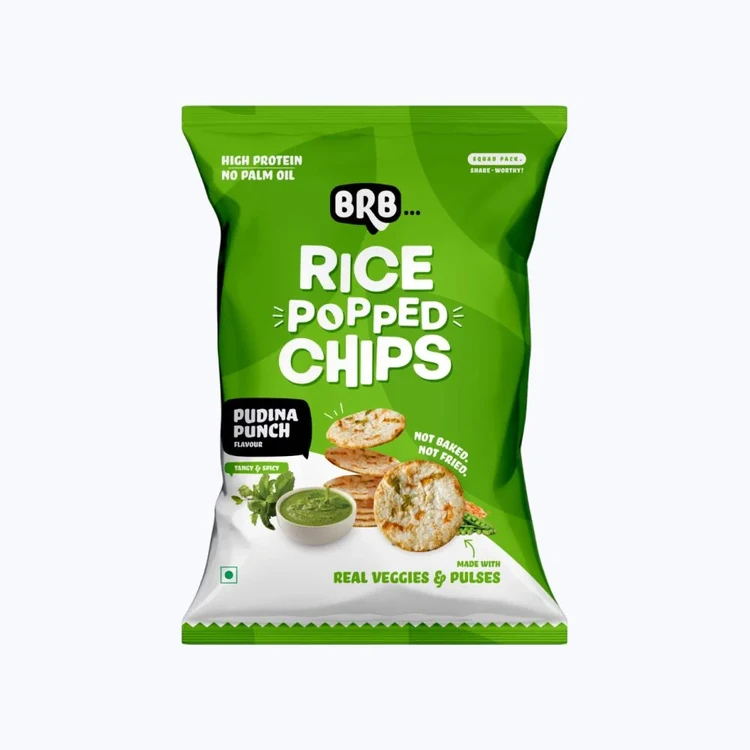 BRB Pudina Punch Rice Popped Chips