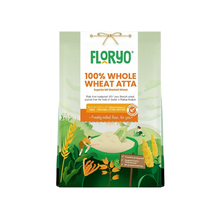 Floryo 100% Whole Wheat Sharbati Atta