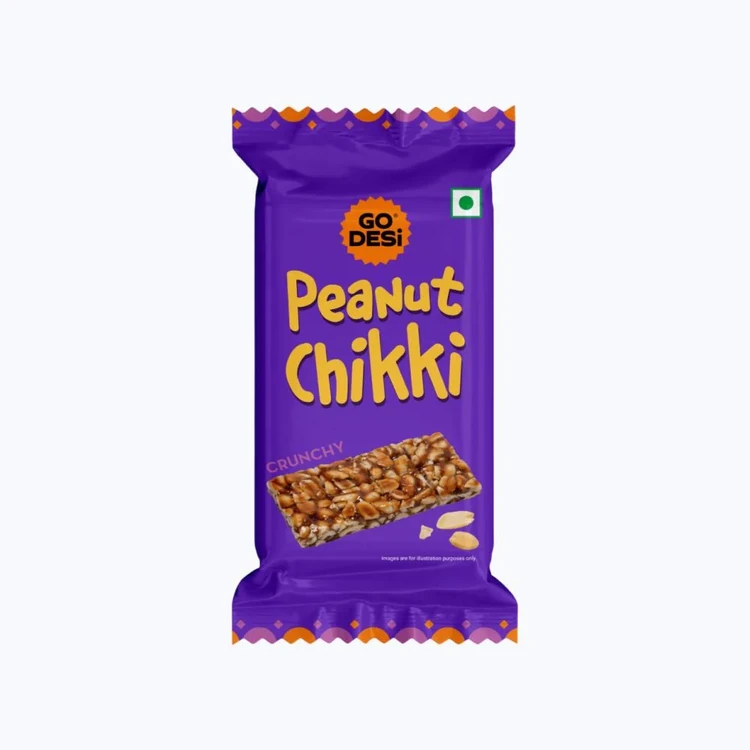 Crunchy Peanut Chikki by GO DESI