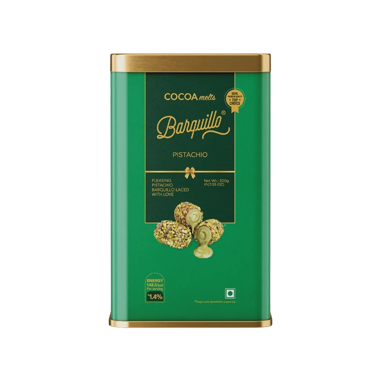 BARQUILLO Cocoa Melts Pistachio Chocolate Box