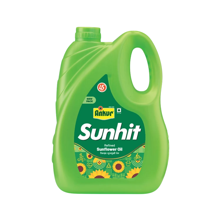 Ankur Sunhit Refined Sunflower Oil (Suryakanthi Enne)