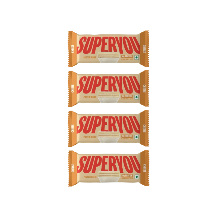 SuperYou Cheese Wafer Protein Bar - Pack of 4