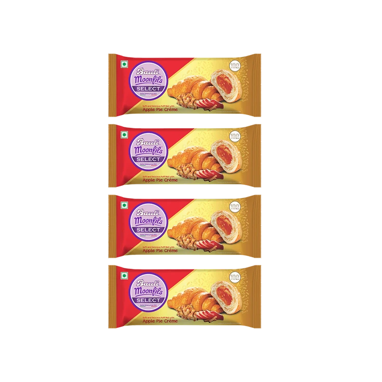 Bauli Moonfils Apple Pie Creme Croissant - Pack of 4