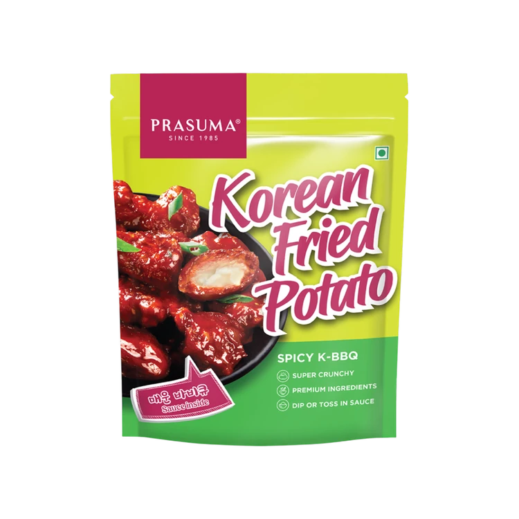 Prasuma Spicy K-BBQ Korean Fried Potato Frozen Snack