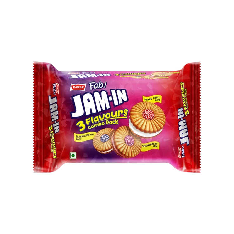 Parle Fab! Jam In Assorted Biscuit