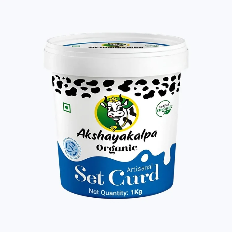 Akshayakalpa Organic Artisanal Organic Set Cup Curd