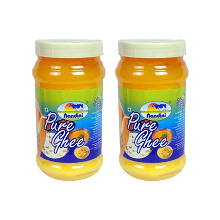 Nandini Pure Cow Ghee - Pack of 2 (Hasuvina Tuppa)