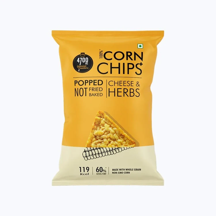 4700BC Cheese & Herbs Corn Popped Chips +