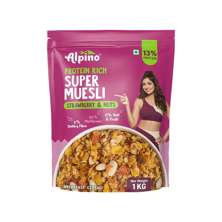 Alpino Strawberry & Nuts Super Muesli