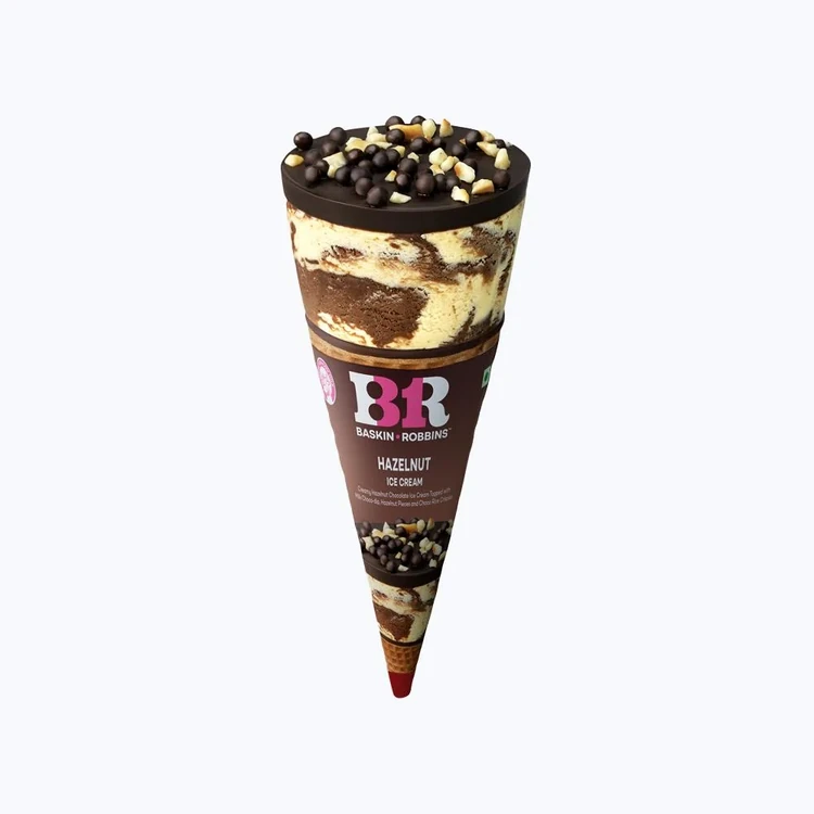 Baskin Robbins Hazelnut Ice Cream Cone