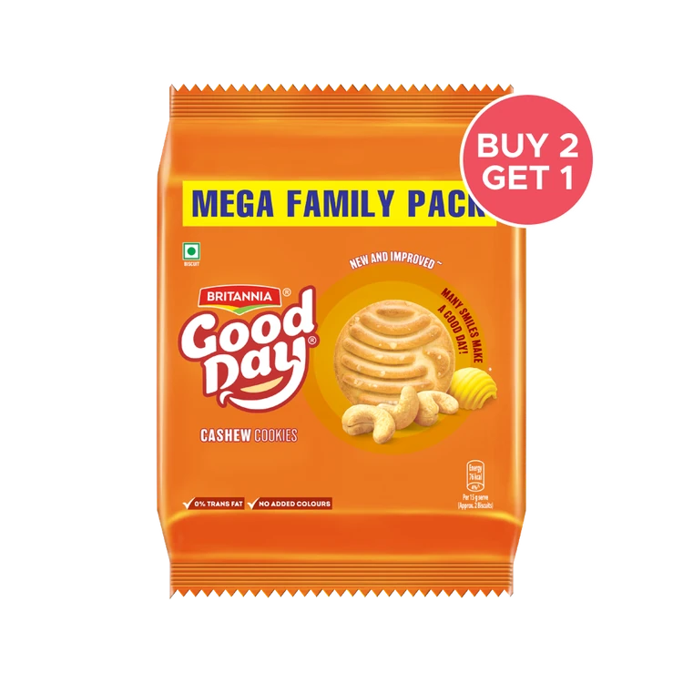 Britannia Good Day Cashew Biscuit - Buy 2 Get 1 Free