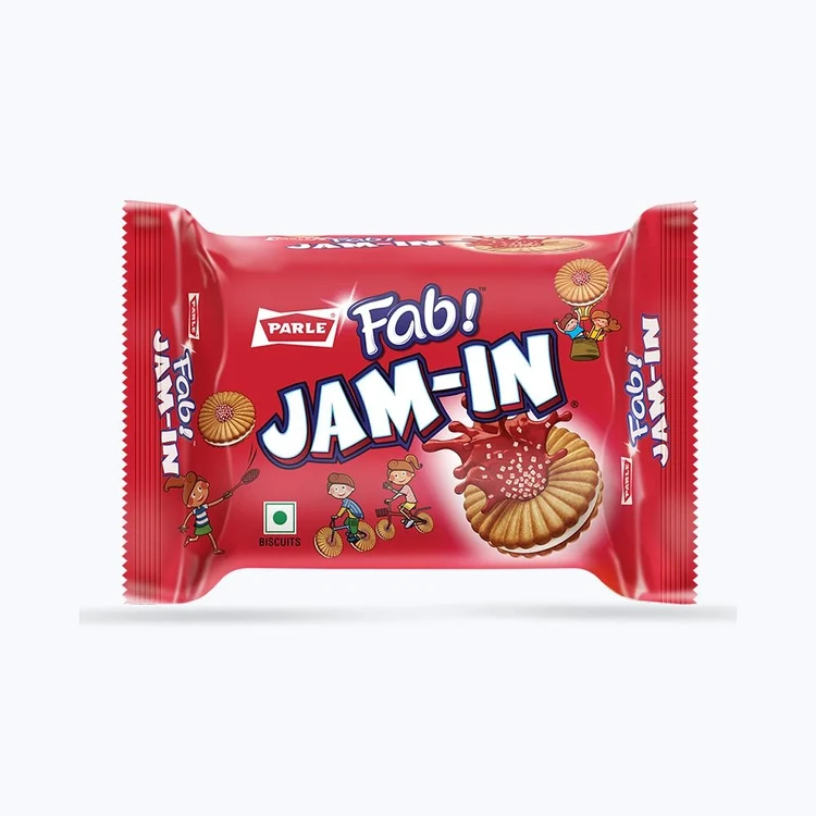 Parle Fab Jam In Sandwich Cream Biscuits