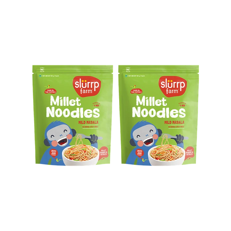 Slurrp Farm Mild Masala Millet Noodles - Pack of 2