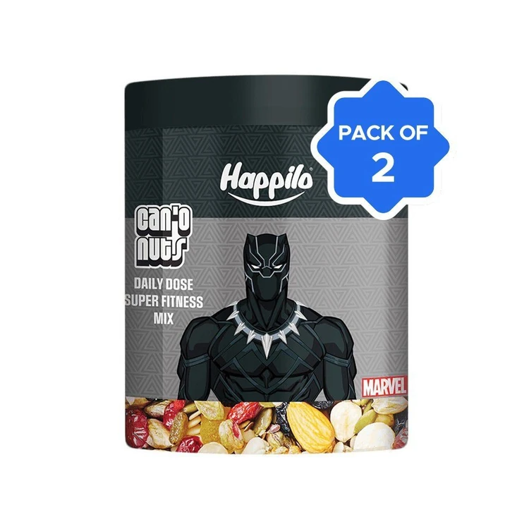 Happilo Can'o Nuts Dry Fruit Mix (Daily Dose Super Fitness) - Pack of 2 (Dry Fruit Mishrana)
