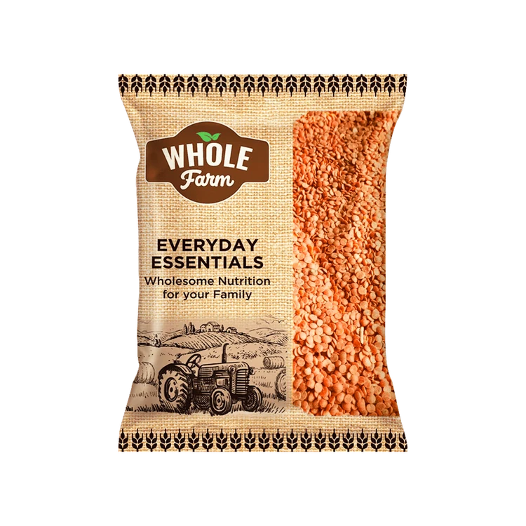 Whole Farm Premium Masoor Dal Bhanga / Split (Masoor Bele)