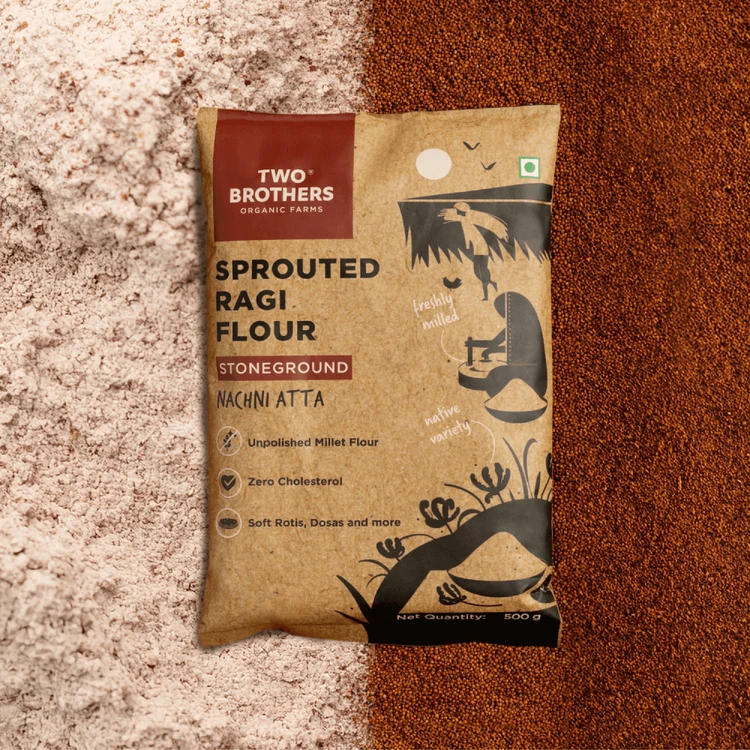 Two Brothers Ragi Flour (Sprouted Nachni Atta)