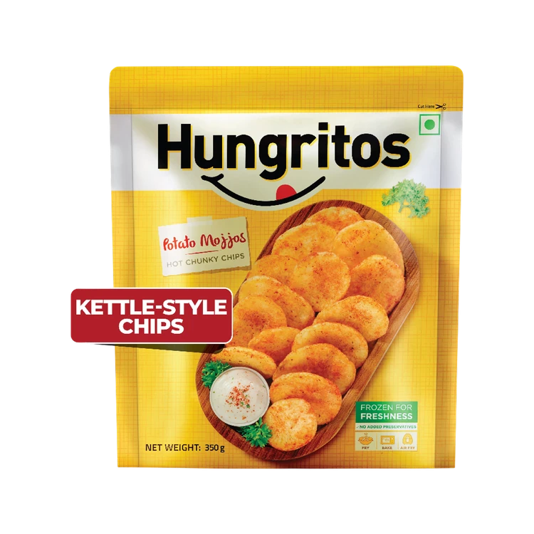 Hungritos Potato Mojjos - Hot Chunky Potato Wedges (Peri Peri)